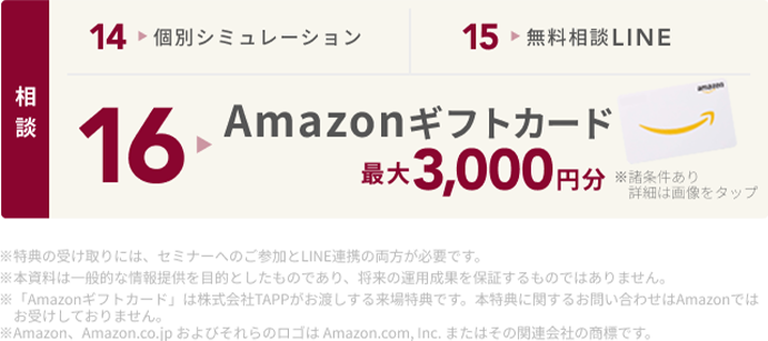 特典内容（相談）