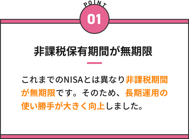 非課税保有期間が無期限
