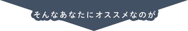 そんなあなたにオススメなのが