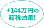 +144万円の節税効果!